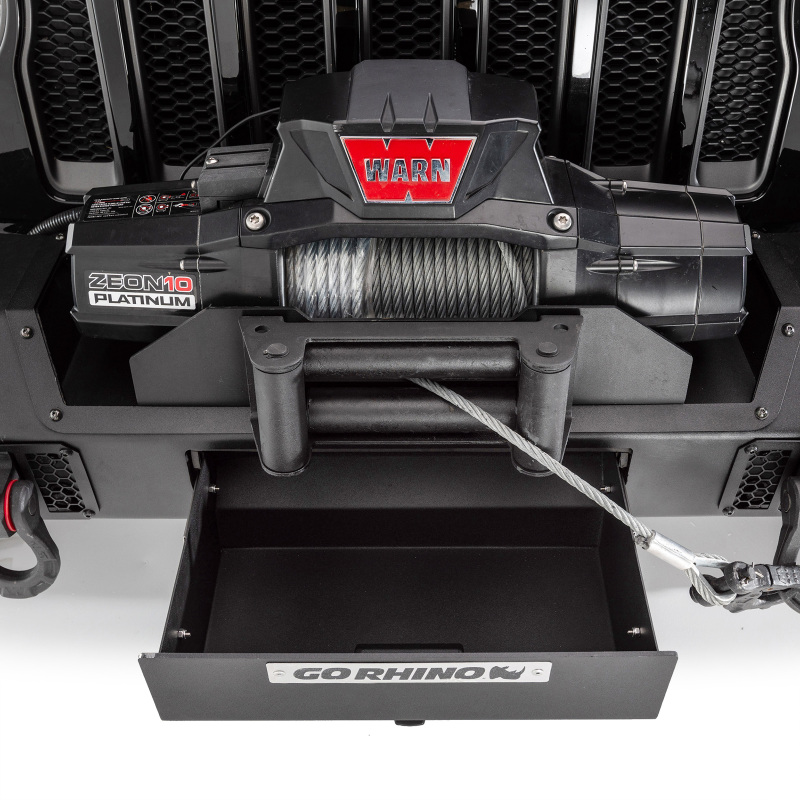 Jeep Wrangler Bumper - Front - Go Rhino - Trallenge, Stubby, Winch Ready - Black - `07-`20